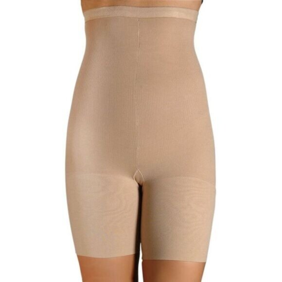Assets by Spanx High Waist Shaping Short in Nude Ultimate Support PLUS SIZE New - Picture 1 of 5